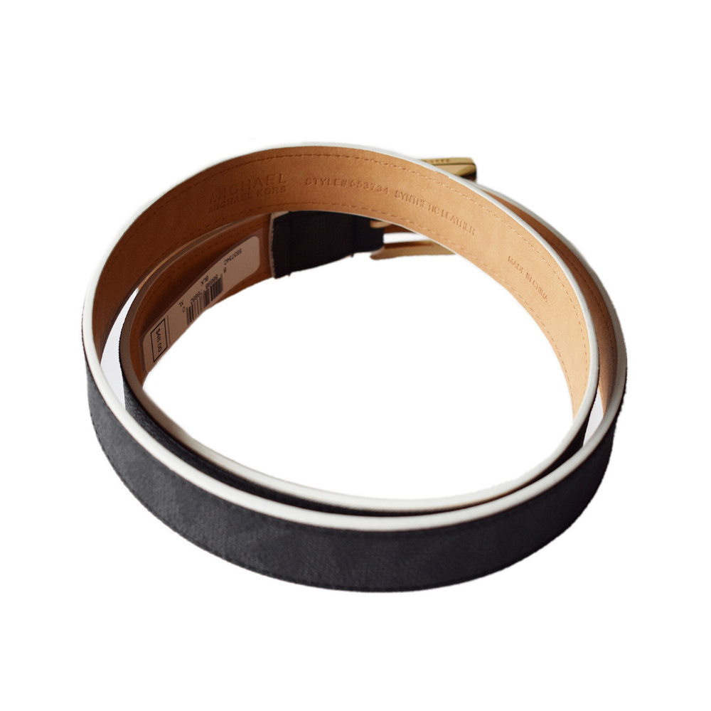 Michael Kors Women’s Belt Black Faux Leather - Picture 4 of 4